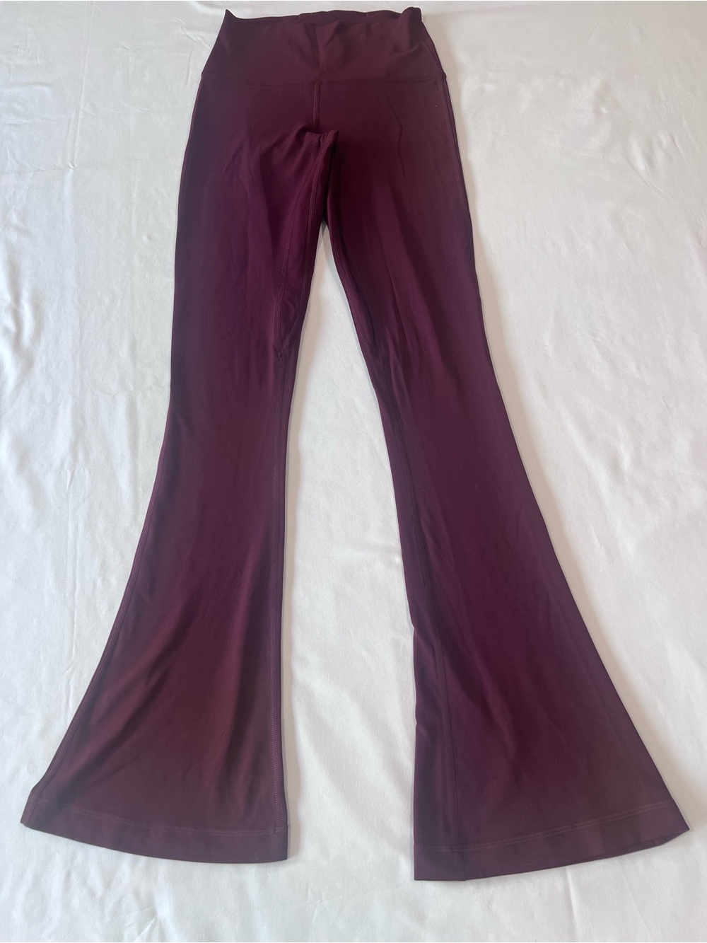 lululemon athletica Burgundy High-Rise Flare Yoga Pants burgandi